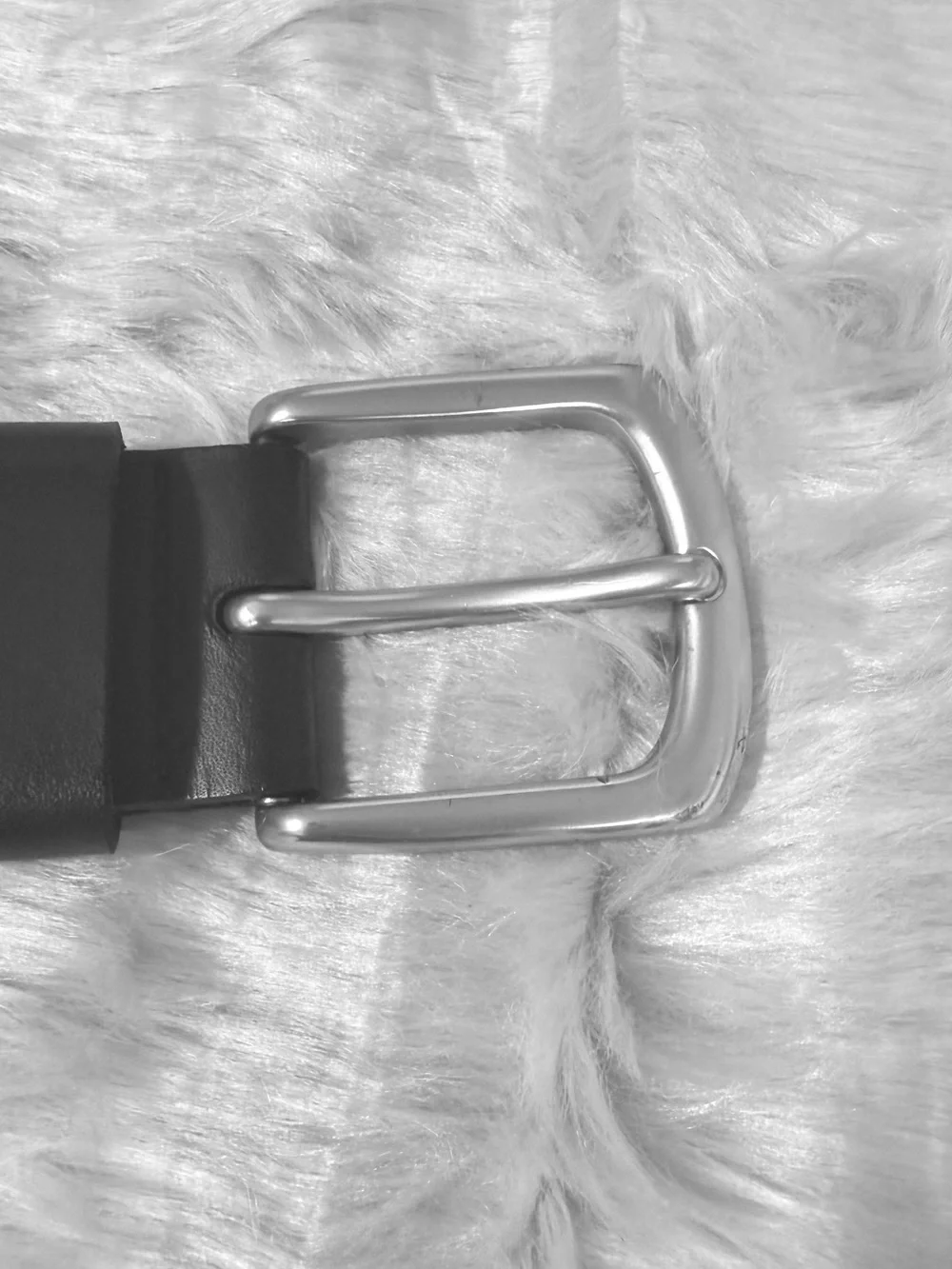 Old Navy Classic Black Leather Belt, Size 2X